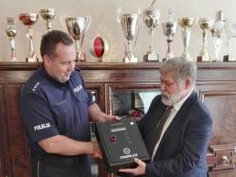Samoobsługowy alkomat w Namysłowskiej Komendzie