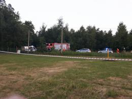 Radiowóz policyjny dachował w Ozimku