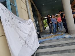 Studenci protestują na pl. Kopernika przeciw Ustawie Jarosława Gowina