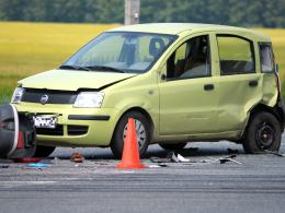 Śmigłowiec LPR wysłany do motorowerzysty rannego w wypadku