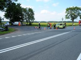 Śmigłowiec LPR wysłany do motorowerzysty rannego w wypadku