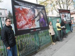 Fundacja Pro - Prawo do życia pikietowała pod opolskim szpitalem ginekologiczno-położniczym przeciwko aborcji m.in. w kwietniu 2017r.