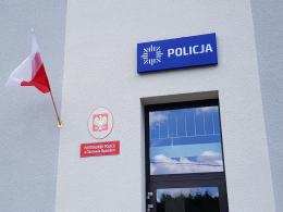 Zastępca Komendanta Głównego Policji nadinsp. Jan Lach na uroczystości otwarcia nowego posterunku