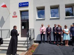 Zastępca Komendanta Głównego Policji nadinsp. Jan Lach na uroczystości otwarcia nowego posterunku