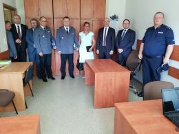 Zastępca Komendanta Głównego Policji nadinsp. Jan Lach na uroczystości otwarcia nowego posterunku