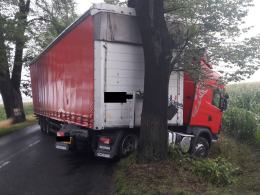 Niebezpieczne zdarzenie na DW 414 pomiędzy Lubrzą a Dobroszewicami