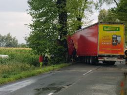 Niebezpieczne zdarzenie na DW 414 pomiędzy Lubrzą a Dobroszewicami
