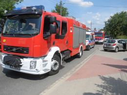 Zderzenie na ulicy Popiełuszki. 4 osoby zostały przewiezione na badania