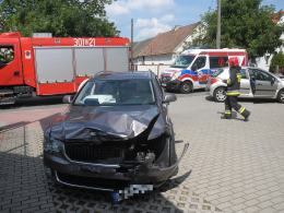 Zderzenie na ulicy Popiełuszki. 4 osoby zostały przewiezione na badania