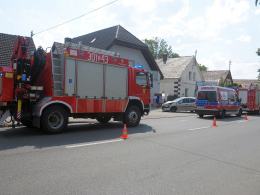 Zderzenie na ulicy Popiełuszki. 4 osoby zostały przewiezione na badania
