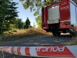 Pożar domu jednorodzinnego w Sadach. Nie żyje mężczyzna