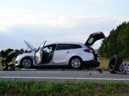 Zderzenie 3 pojazdów na obwodnicy Opola, 8 osób poszkodowanych