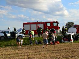 Zderzenie 3 pojazdów na obwodnicy Opola, 8 osób poszkodowanych