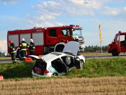 Zderzenie 3 pojazdów na obwodnicy Opola, 8 osób poszkodowanych