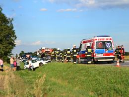 Zderzenie 3 pojazdów na obwodnicy Opola, 8 osób poszkodowanych
