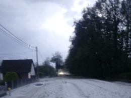 Nad opolszczyzną przeszła bardzo gwałtowna burza z gradem