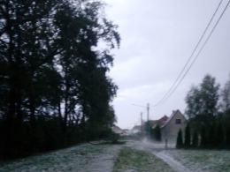 Nad opolszczyzną przeszła bardzo gwałtowna burza z gradem