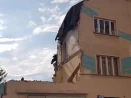 Mural miał przetrwać lata, a zniknął razem z Krakowską 32