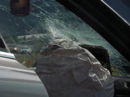 Groźny wypadek koło Zimnic Małych, Cinquecento wyrzucone daleko w pole