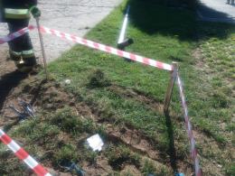 Ścięło tylko lampę oświetleniową
