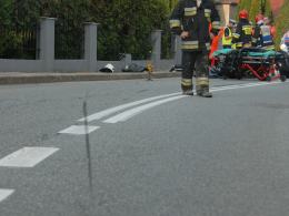 Tragiczny wypadek motocyklisty w Dąbrowie