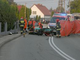 Tragiczny wypadek motocyklisty w Dąbrowie