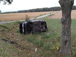 Wypadek z udziałem motocyklisty w Suchej