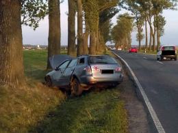 Miał ponad 2,5 promila - uderzył w przydrożne drzewo