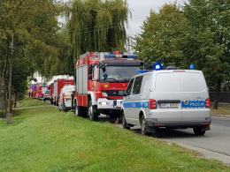 Zablokowana droga po rozszczelnieniu gazociągu w Mechnicach