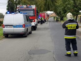 Zablokowana droga po rozszczelnieniu gazociągu w Mechnicach