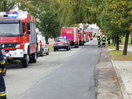 Zablokowana droga po rozszczelnieniu gazociągu w Mechnicach