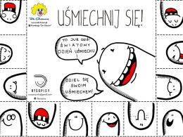 Dzisiaj przypada Światowy Dzień Uśmiechu. "Uśmiechnij się, podaj dalej"
