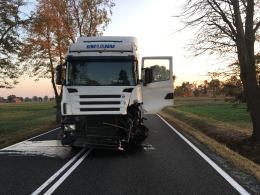 Tragiczny wypadek motocyklisty w zderzeniu z ciężarówką