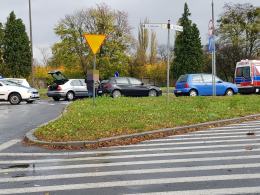 Zderzenie pojazdów na ulicy Armii Krajowej w Opolu