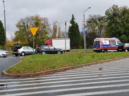 Zderzenie pojazdów na ulicy Armii Krajowej w Opolu