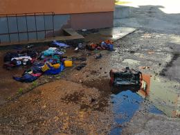 Pożar mieszkania przy ulicy Pawła Stalmacha w Opolu