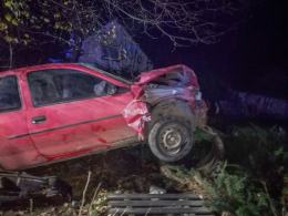 Oldrzyszowice: pijany wsiadł za kierownicę i wjechał w płot