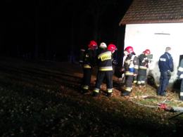 Spłonęła stodoła w Biestrzynniku, znaleziono zwłoki mężczyzny