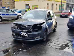 Zderzenie nieoznakowanego radiowozu w centrum Opola