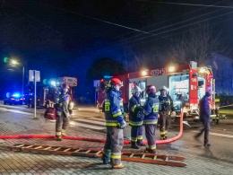 Pożar w Lewinie Brzeskim. Paliła się szafa z ubraniami
