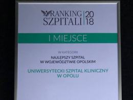 Uniwersytecki Szpital Kliniczny na 23 miejscu w kraju