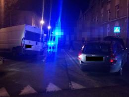 Zderzenie fiata z volvo w Prudniku.