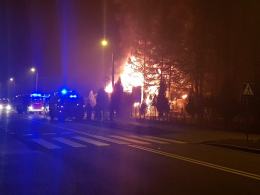 Strażacy kilkanaście razy interweniowali w noc sylwestrową