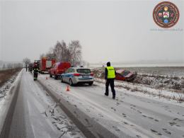 Na opolskich drogach minionej doby doszło do wielu kolizji i zdarzeń drogowych