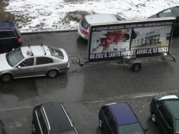 Bannery antyaborcyjne znów terroryzują swoim widokiem Opolan