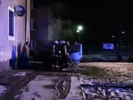 Pożar samochodu osobowego w Ozimku