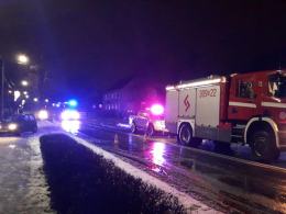 Pożar samochodu osobowego w Ozimku