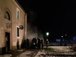Pożar samochodu osobowego w Ozimku