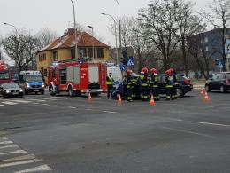 Zderzenie pojazdów na ulicy Oleskiej w Opolu