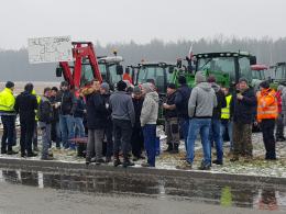 Rolnicy z Opolszczyzny blokowali krajową 11 i obwodnicę Opola